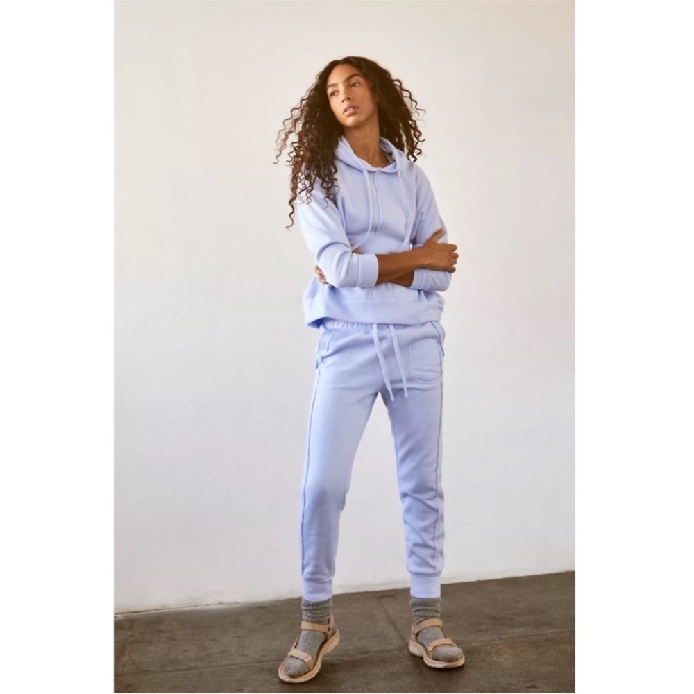 Free People Movement Work It Out Hoodie in Aurora Blue - Picture 7 of 11